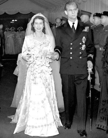 Elisabeth the Queen and Prince Philip of Denmark 